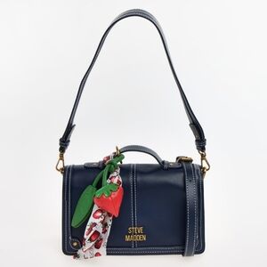 Steve Madden Dark Blue Crossbody Bag with Charm